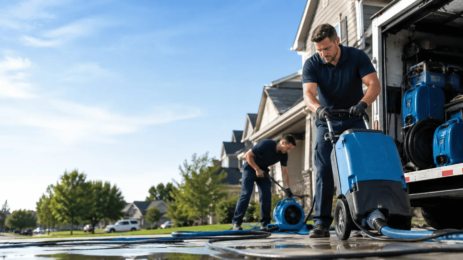 Basement Flooding being performed in Churchville, MD